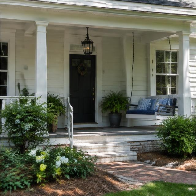 Illustrative residential streetscape, not a photograph of this neighborhood