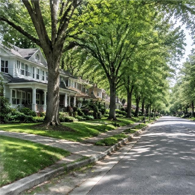 Illustrative regional streetscape, not Pleasant Plains