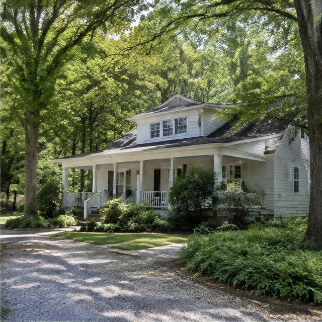 Illustrative residential streetscape, not a photograph of this neighborhood